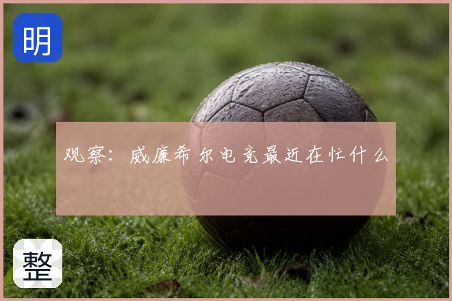 观察:威廉希尔电竞最近在忙什么